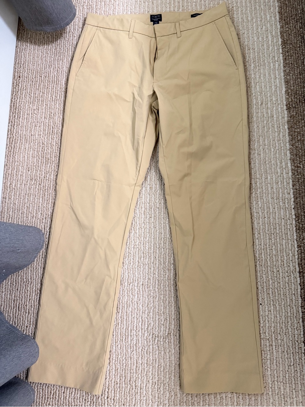 J. Crew Men's Khaki Chinos in Light Tan